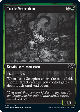 Toxic Scorpion [Innistrad: Double Feature] Foil
