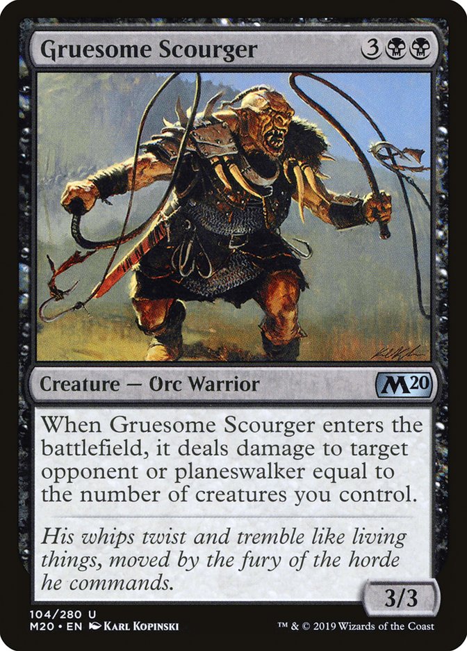 Gruesome Scourger [Core Set 2020] Foil