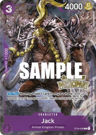 Jack (Online Regional 2023) [Participant] (ST04-008) - [One Piece Promotion Cards] Foil
