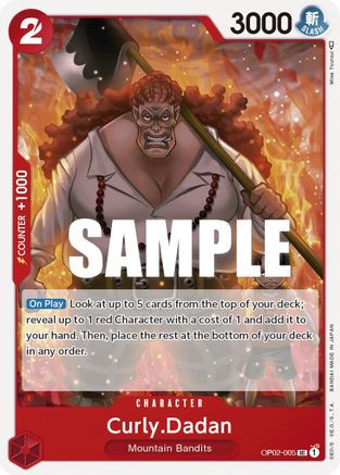 Curly.Dadan (OP02-005) - [Paramount War]