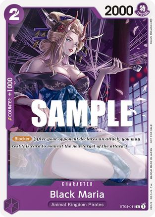 Black Maria (Tournament Pack Vol. 2) (ST04-011) - [One Piece Promotion Cards]