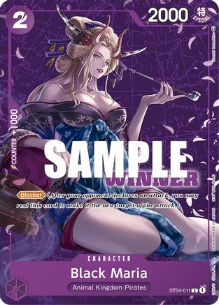 Black Maria (Tournament Pack Vol. 2) [Winner] (ST04-011) - [One Piece Promotion Cards]