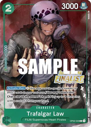 Trafalgar Law (Offline Regional 2023) [Finalist] (OP02-035) - [One Piece Promotion Cards] Foil