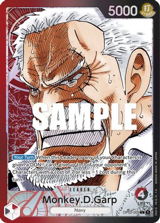 Monkey.D.Garp (002) (Alternate Art) (OP02-002) - [Paramount War] Foil