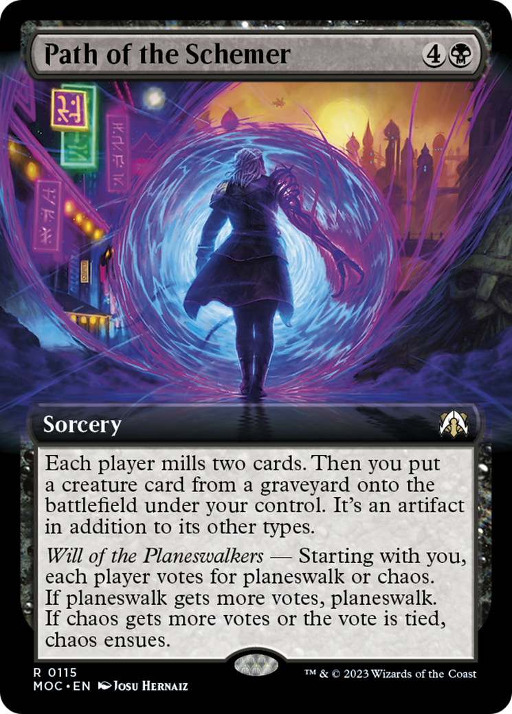 Path of the Schemer (Extended Art) [March of the Machine Commander] Foil