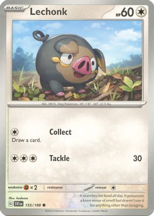 Lechonk (155/198) [Scarlet & Violet: Base Set] Reverse Holofoil