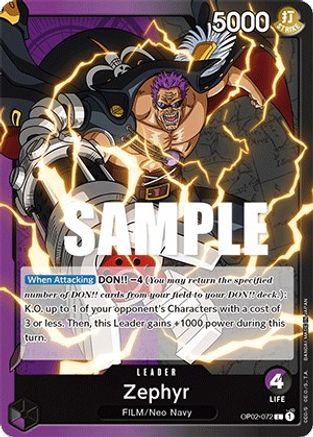 Zephyr (OP02-072) - [Paramount War]