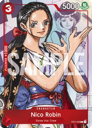 Nico Robin - ST01-008 (Alternate Art) (ST01-008) - [One Piece Promotion Cards] Foil