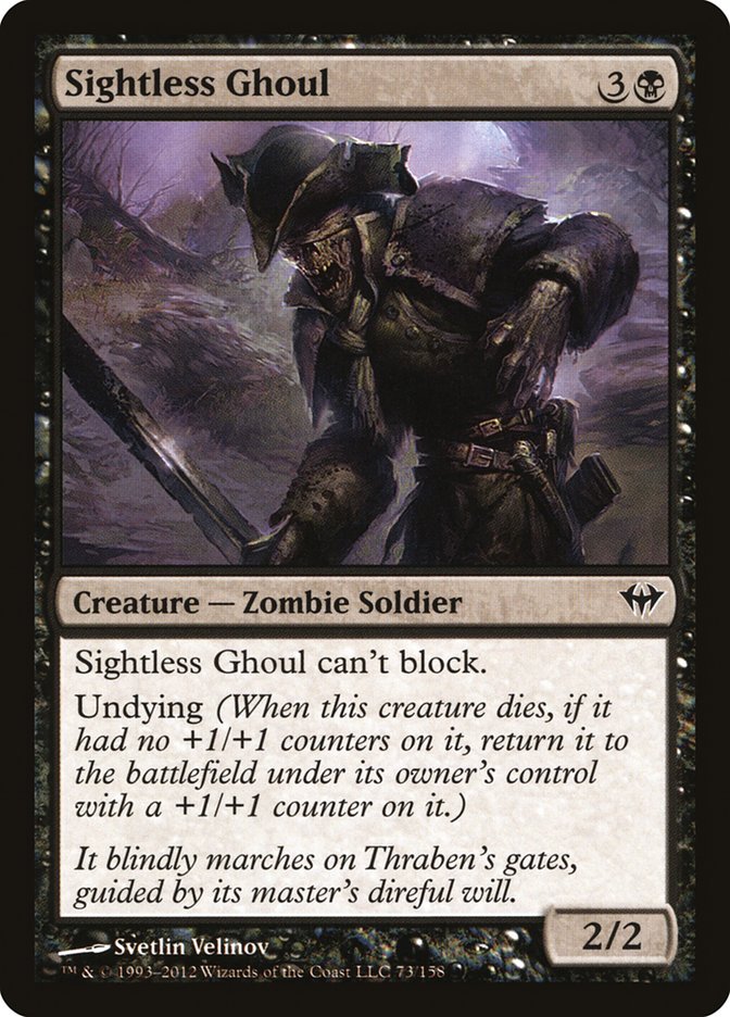 Sightless Ghoul [Dark Ascension] Foil