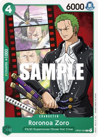 Roronoa Zoro (OP02-043) - [Paramount War]