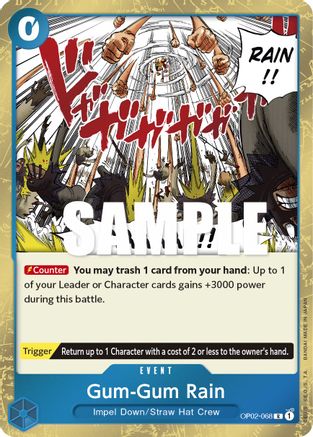 Gum-Gum Rain (OP02-068) - [Paramount War] Foil
