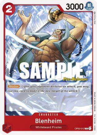 Blenheim (OP02-012) - [Paramount War Pre-Release Cards]