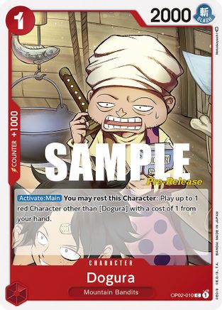 Dogura (OP02-010) - [Paramount War Pre-Release Cards]