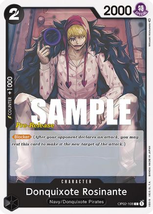 Donquixote Rosinante (OP02-108) - [Paramount War Pre-Release Cards]
