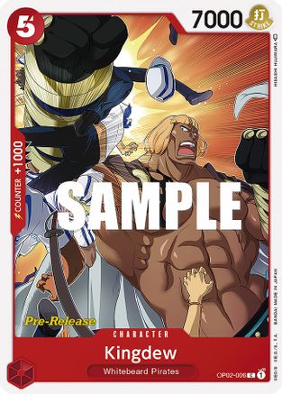 Kingdew (OP02-006) - [Paramount War Pre-Release Cards]