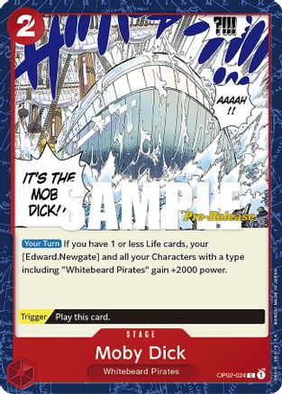 Moby Dick (OP02-024) - [Paramount War Pre-Release Cards]