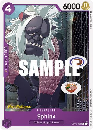 Sphinx (OP02-088) - [Paramount War Pre-Release Cards]
