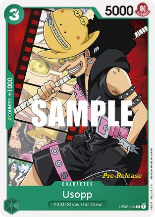 Usopp (OP02-028) - [Paramount War Pre-Release Cards]