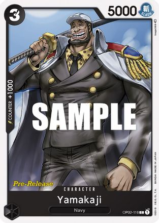 Yamakaji (OP02-116) - [Paramount War Pre-Release Cards]