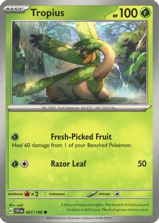 Tropius (007/198) [Scarlet & Violet: Base Set] Reverse Holofoil