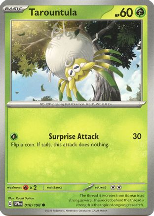 Tarountula (018/198) [Scarlet & Violet: Base Set] Reverse Holofoil