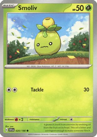 Smoliv (020/198) [Scarlet & Violet: Base Set] Reverse Holofoil