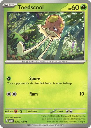 Toedscool (025/198) [Scarlet & Violet: Base Set] Reverse Holofoil