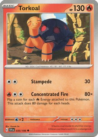 Torkoal (035/198) [Scarlet & Violet: Base Set] Reverse Holofoil