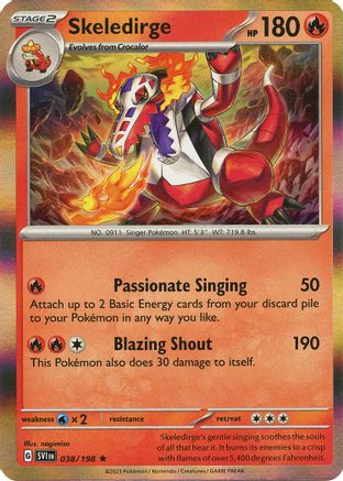 Skeledirge (038/198) [Scarlet & Violet: Base Set] Reverse Holofoil
