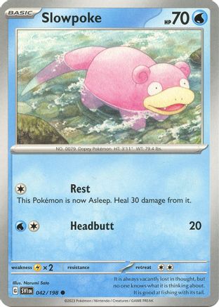 Slowpoke (042/198) [Scarlet & Violet: Base Set] Reverse Holofoil