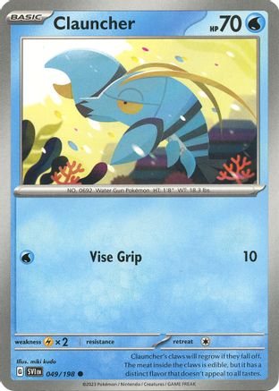 Clauncher (049/198) [Scarlet & Violet: Base Set] Reverse Holofoil