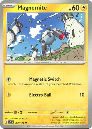Magnemite (063/198) [Scarlet & Violet: Base Set] Reverse Holofoil