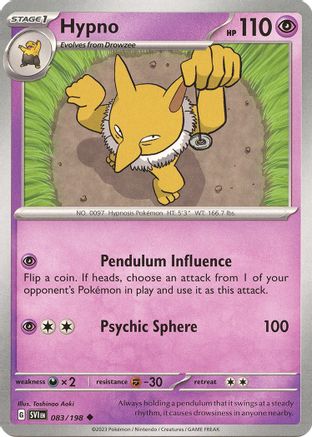 Hypno (083/198) [Scarlet & Violet: Base Set] Reverse Holofoil