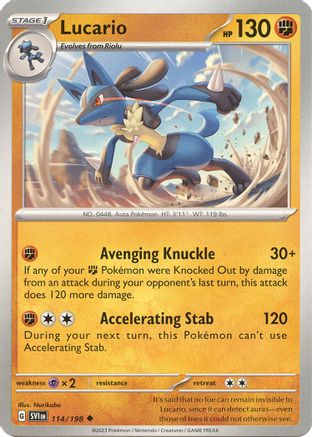 Lucario (114/198) [Scarlet & Violet: Base Set] Reverse Holofoil