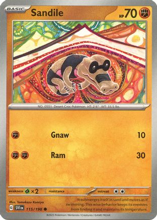 Sandile (115/198) [Scarlet & Violet: Base Set] Reverse Holofoil