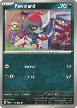 Pawniard (132/198) [Scarlet & Violet: Base Set] Reverse Holofoil