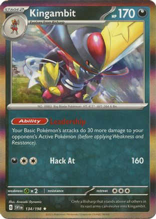 Kingambit (134/198) [Scarlet & Violet: Base Set] Reverse Holofoil