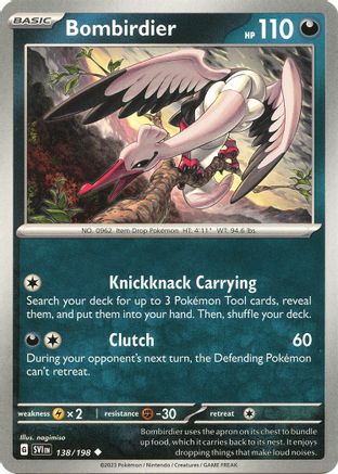 Bombirdier (138/198) [Scarlet & Violet: Base Set] Reverse Holofoil