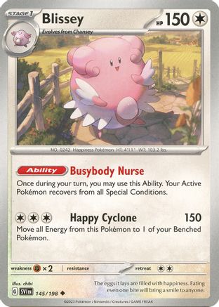 Blissey (145/198) [Scarlet & Violet: Base Set] Reverse Holofoil