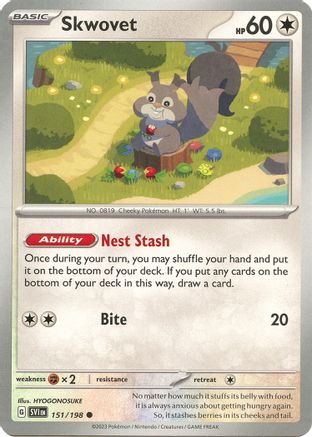 Skwovet (151/198) [Scarlet & Violet: Base Set] Reverse Holofoil