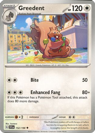 Greedent (152/198) [Scarlet & Violet: Base Set] Reverse Holofoil