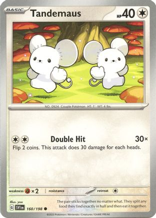 Tandemaus (160/198) [Scarlet & Violet: Base Set] Reverse Holofoil