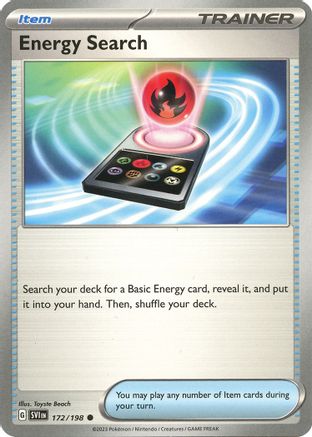 Energy Search (172/198) [Scarlet & Violet: Base Set] Reverse Holofoil
