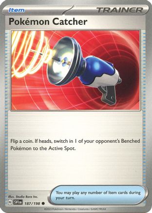 Pokemon Catcher (187/198) [Scarlet & Violet: Base Set] Reverse Holofoil