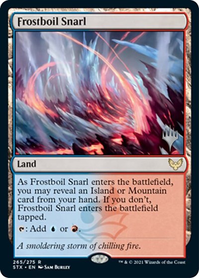 Frostboil Snarl (Promo Pack) [Strixhaven: School of Mages Promos] Foil