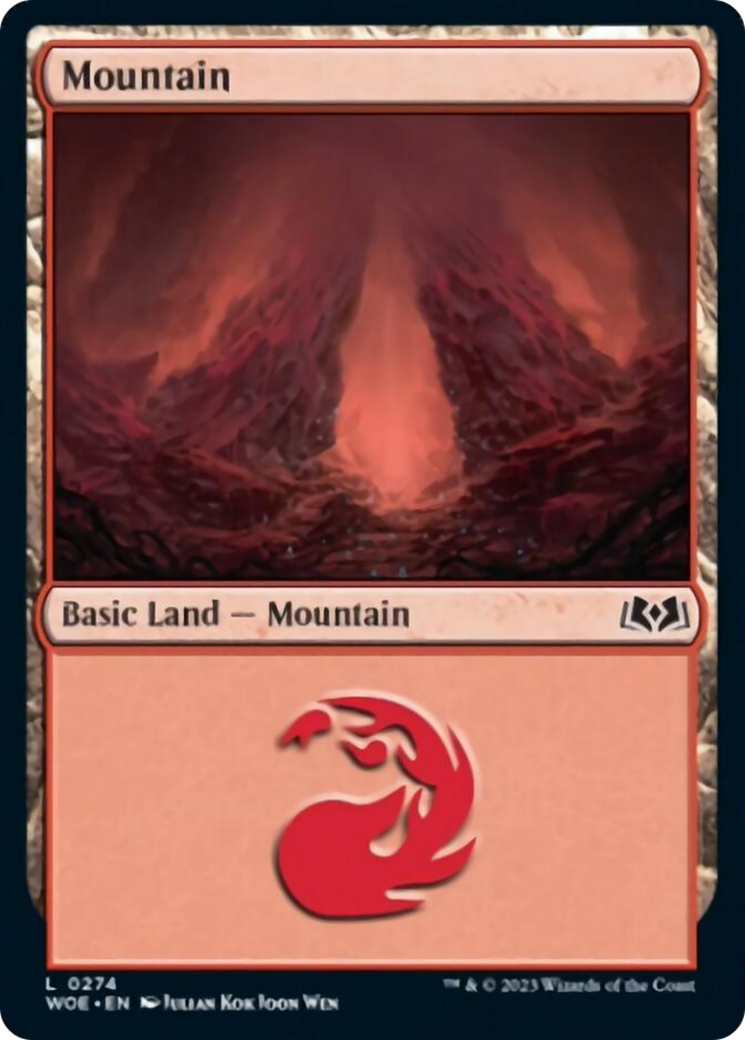 Mountain (0274) [Wilds of Eldraine] Foil
