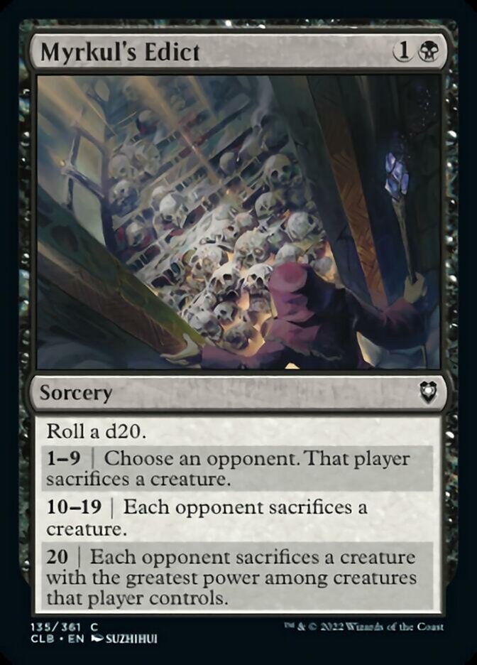 Myrkul's Edict [Commander Legends: Battle for Baldur's Gate] Foil