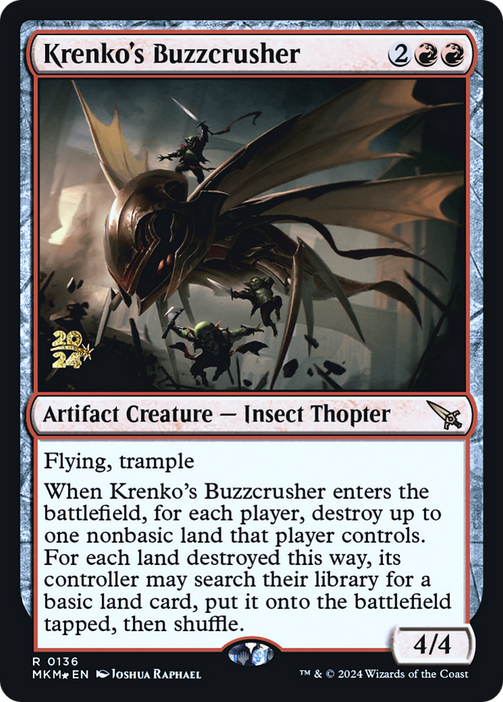 Krenko's Buzzcrusher [Murders at Karlov Manor Prerelease Promos]