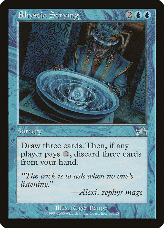 Rhystic Scrying [Prophecy] Foil