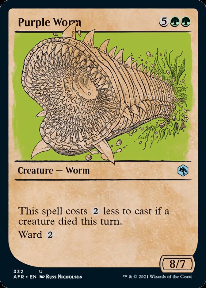 Purple Worm (Showcase) [Dungeons & Dragons: Adventures in the Forgotten Realms] Foil